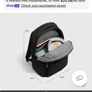 AWAY Black Men's Commuter Computer Backpack Large LOTS of Storage EUC